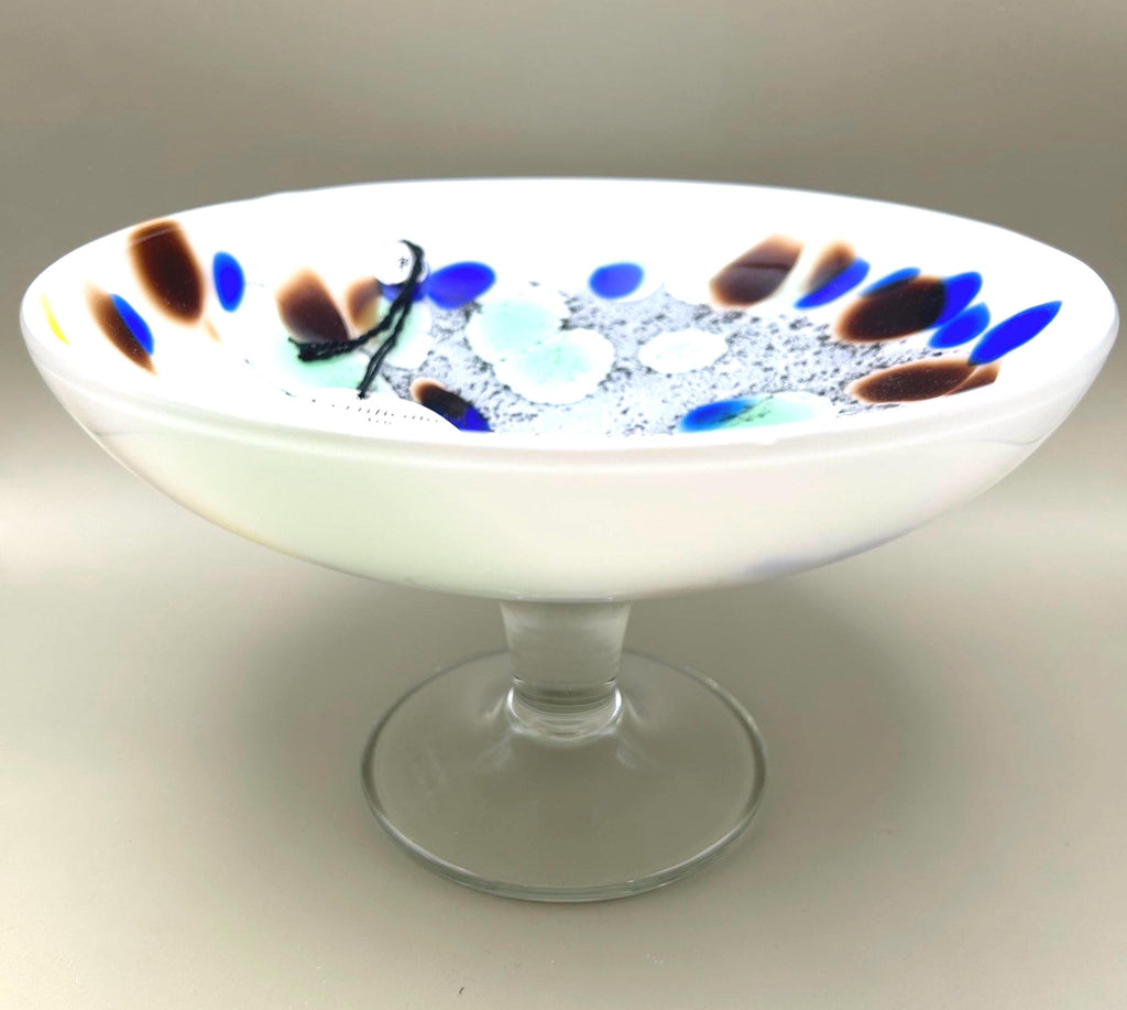 Vintage Rachmann Berendsohn Glass Bowl, Handcrafted Fused Glass Centerpiece | Germany