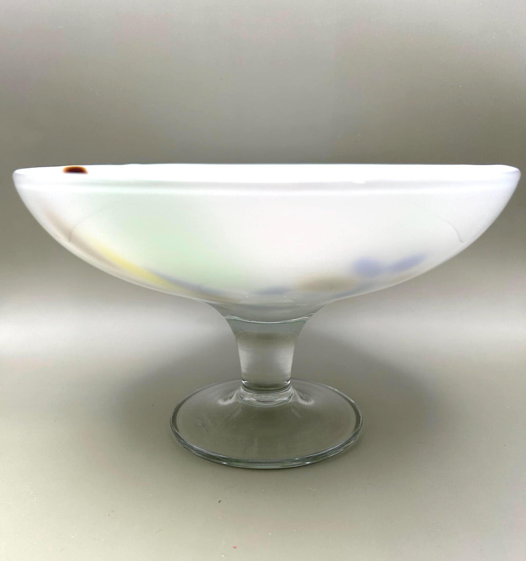 Vintage Rachmann Berendsohn Glass Bowl, Handcrafted Fused Glass Centerpiece | Germany