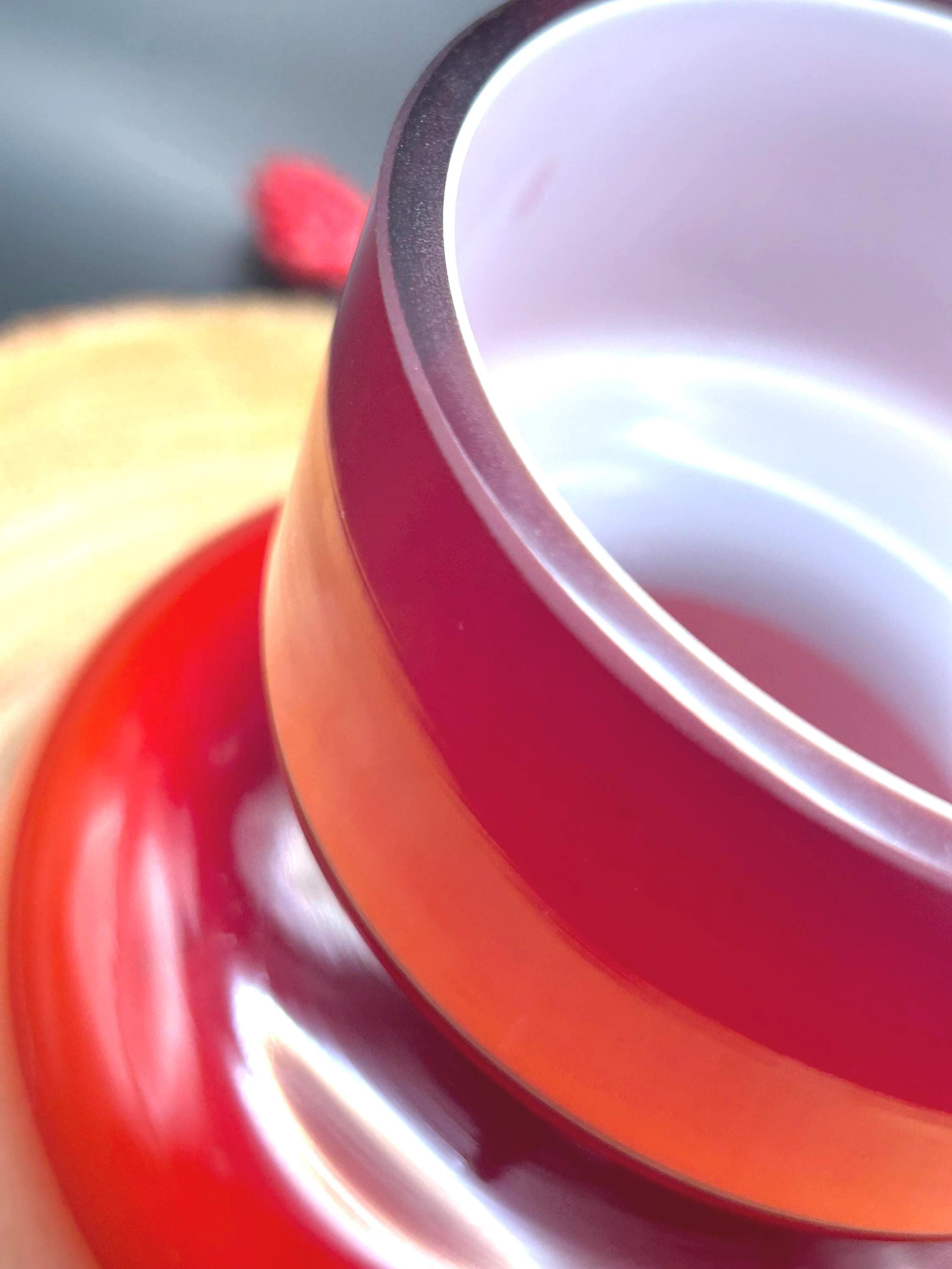 Holmegaard Carnaby Vase, Per Lütken Ruby Red Cased Glass | Danish Modern