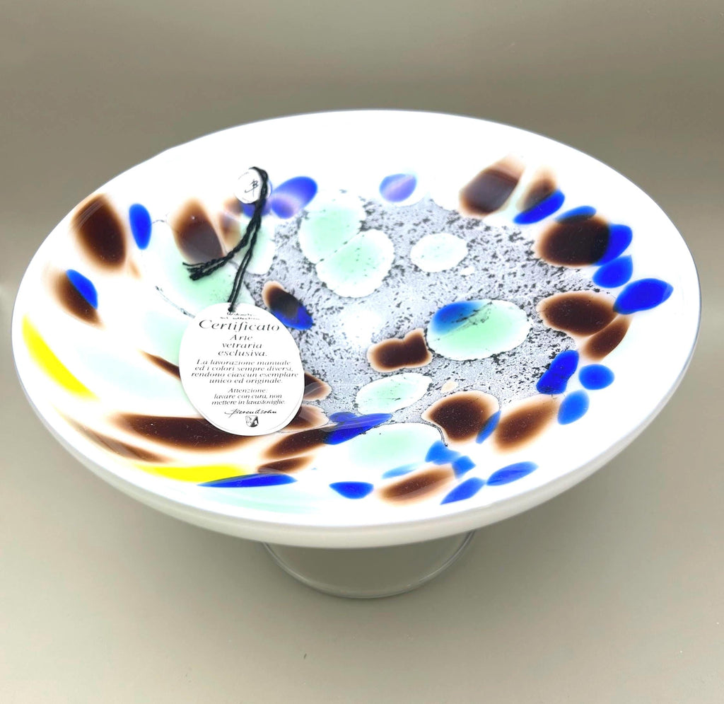 Vintage Rachmann Berendsohn Glass Bowl, Handcrafted Fused Glass Centerpiece | Germany