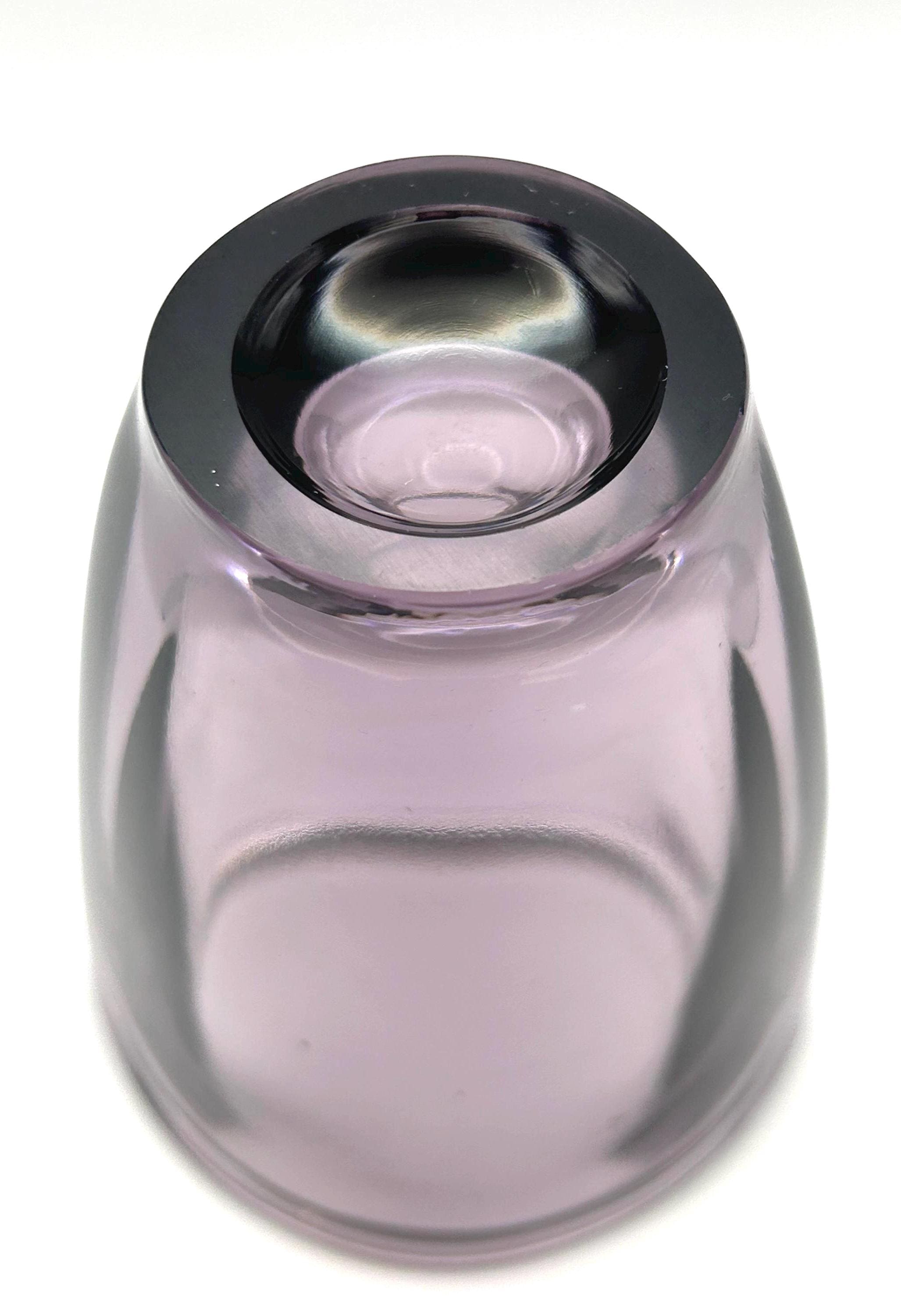 Riihimäen Lasi, Finland. Amethyst Glass Vase -1970s-