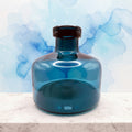 Holmegaard Carnaby Bud Vase by Michael Bang | Rare Sea Blue / Teal Glass, 13 cm