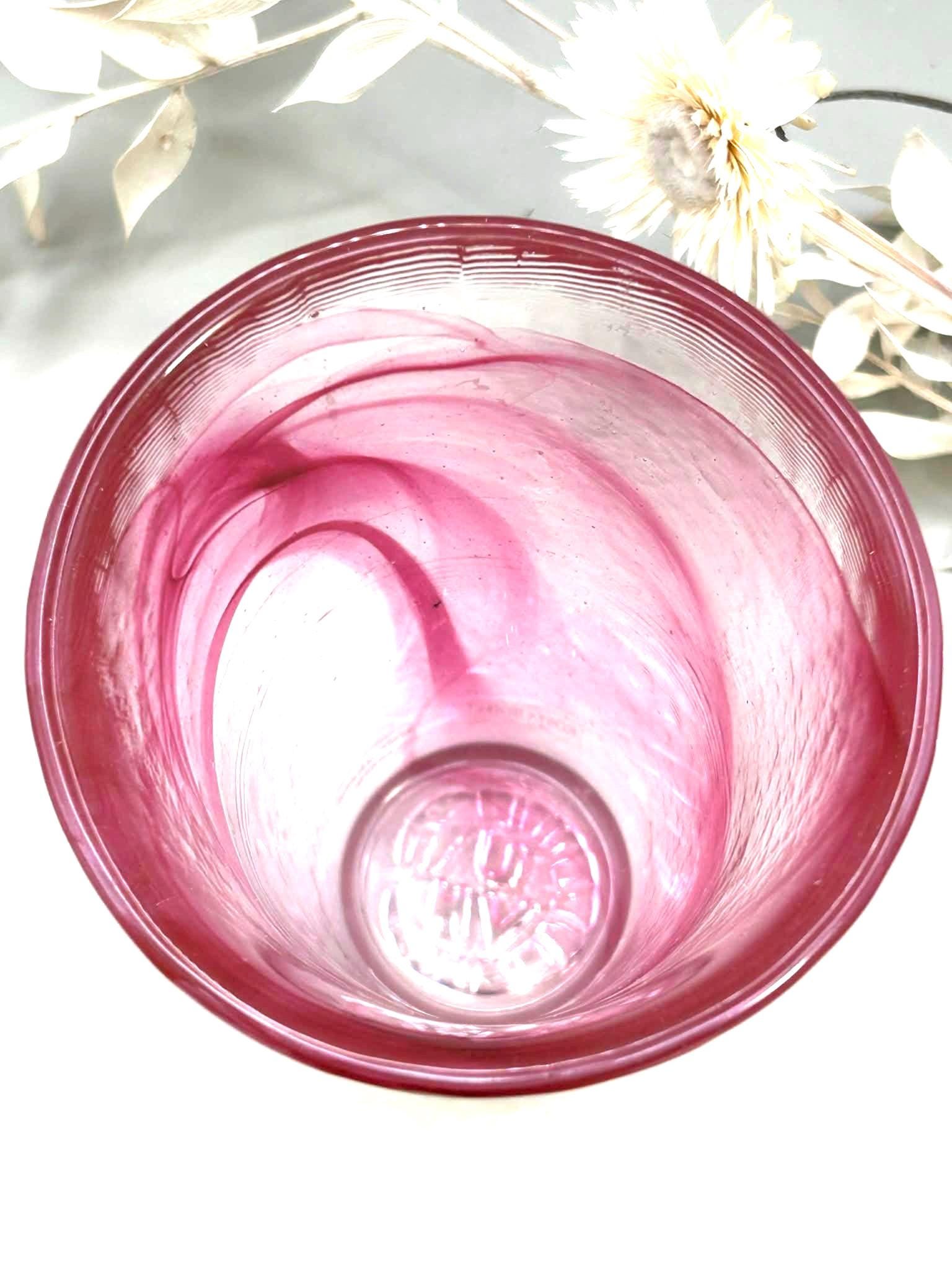 Vintage Kosta Boda, Ulrica Hydman-Vallien, Pink Art Glass Bud Vase | Swedish Scandinavian Decor