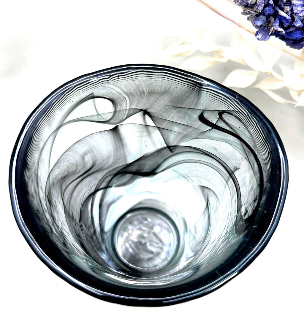 Vintage Kosta Boda Smoky Grey Art Glass Vase | Ulrica Hydman Vallien
