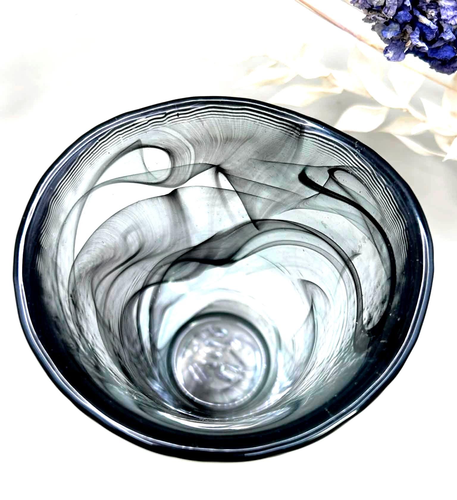 Vintage Kosta Boda Smoky Grey Art Glass Vase | Ulrica Hydman Vallien