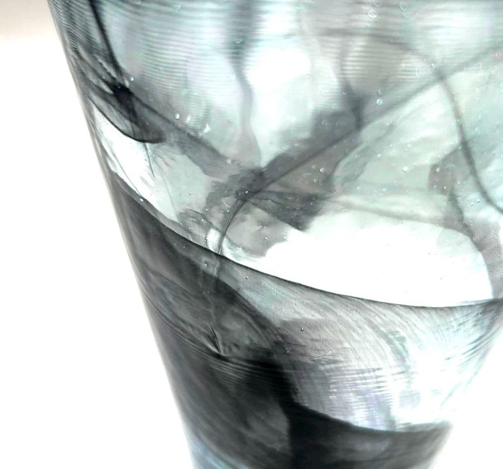 Vintage Kosta Boda Smoky Grey Art Glass Vase | Ulrica Hydman Vallien