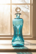 Vintage Holmegaard Art Glass Decanter, Teal Blue | Danish Scandinavian Design