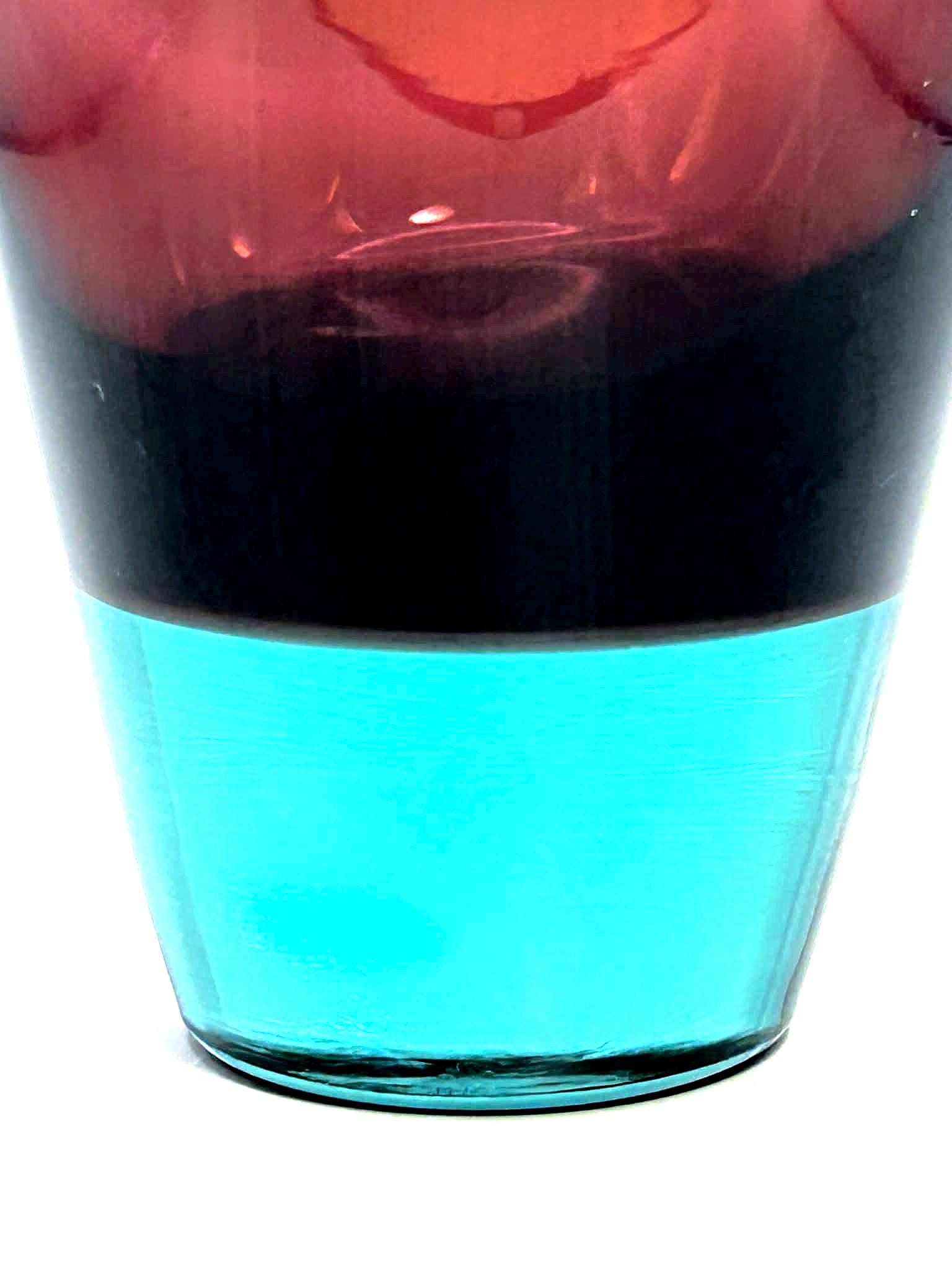 Vintage Holmegaard “Harlekin” Vase, Royal Copenhagen, Denmark