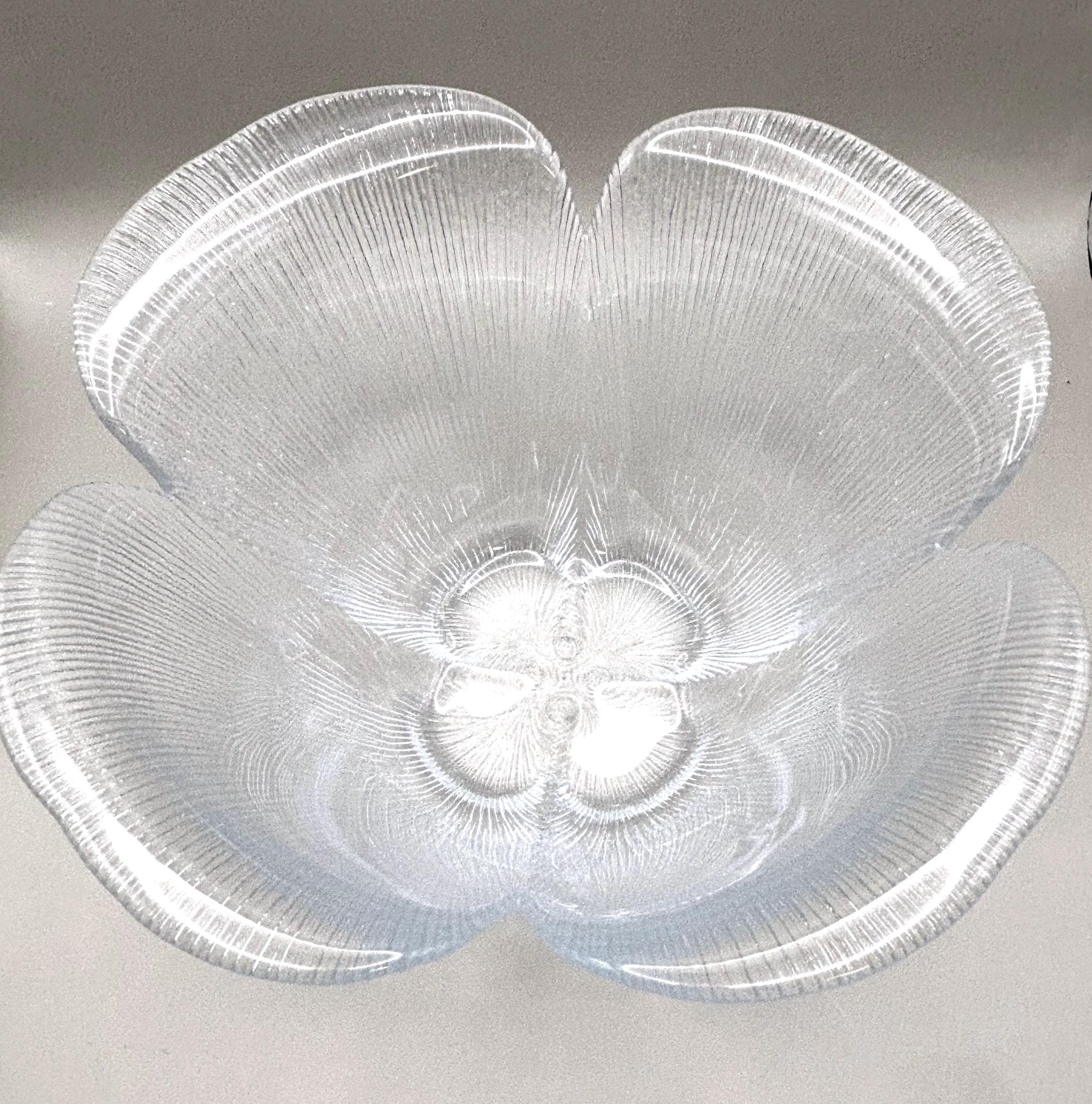 Holmegaard, Garni, Crystal Centerpiece Bowl | Danish Art Glass