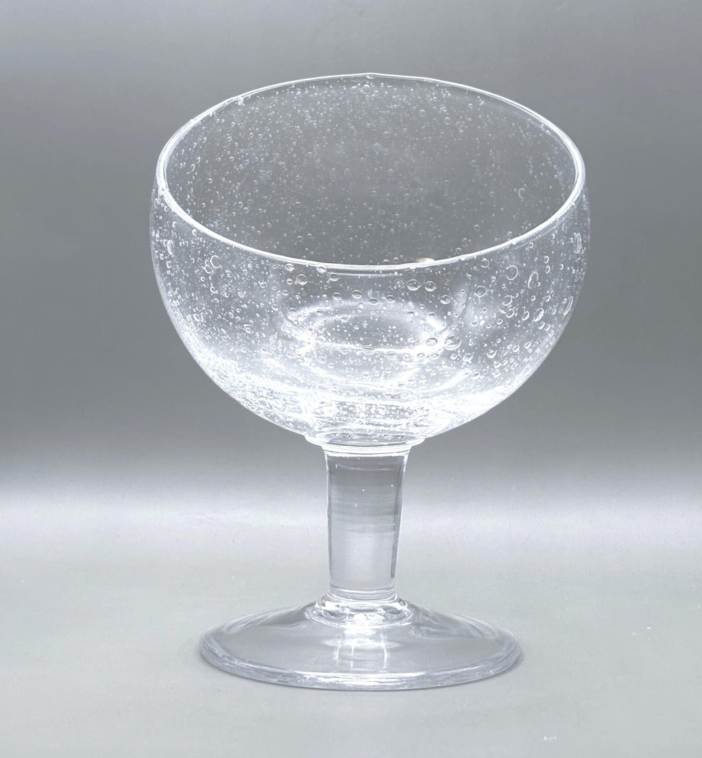 Vintage Signed BIOT Verre Bullé Serving Bowl |  French elegance Bubble Glass Centerpiece