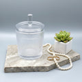 NYBRO, Scandinavian Lux Crystal | Lidded Jar with Diamond-Cut Pattern