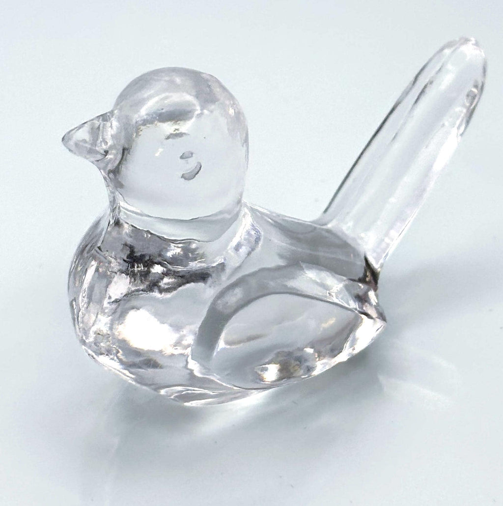 Baccarat Crystal Bird Figurine | French Art Glass Sculpture