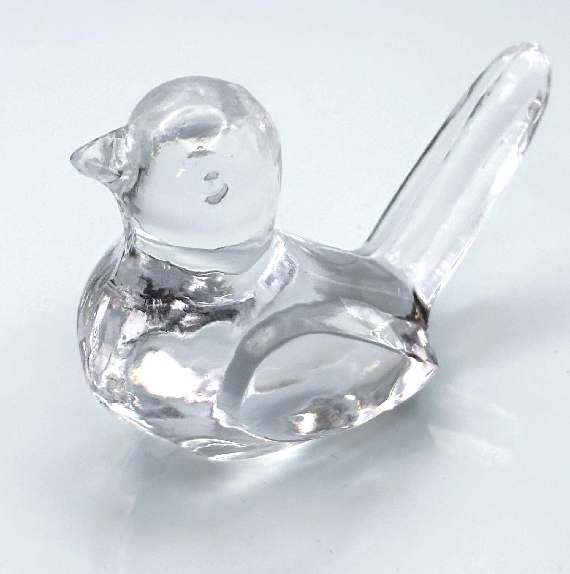 Baccarat Crystal Bird Figurine | French Art Glass Sculpture