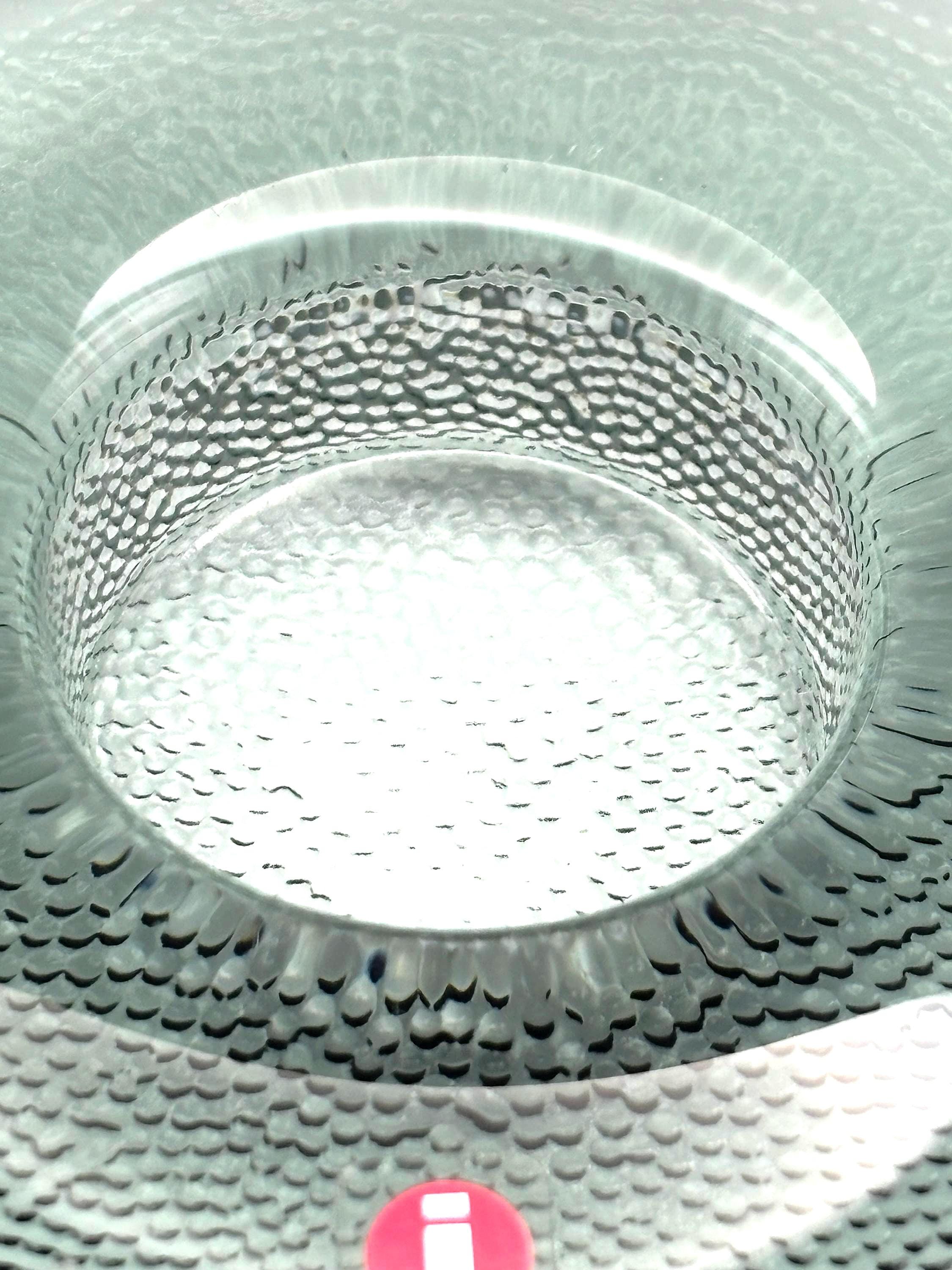 Iittala Kastehelmi Glass Candle Holders, Smoke Grey, Set of 2