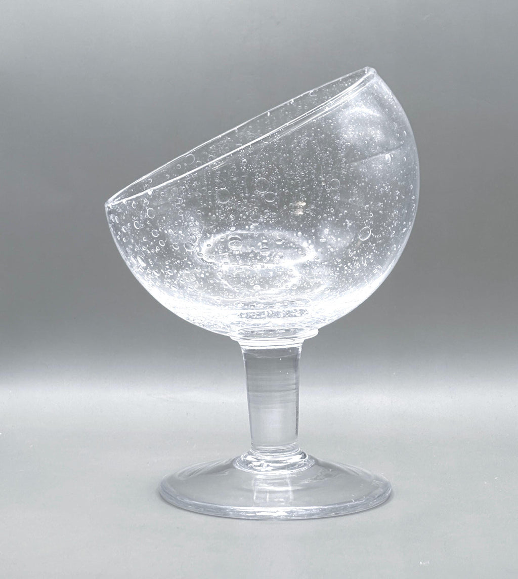 Vintage Signed BIOT Verre Bullé Serving Bowl |  French elegance Bubble Glass Centerpiece