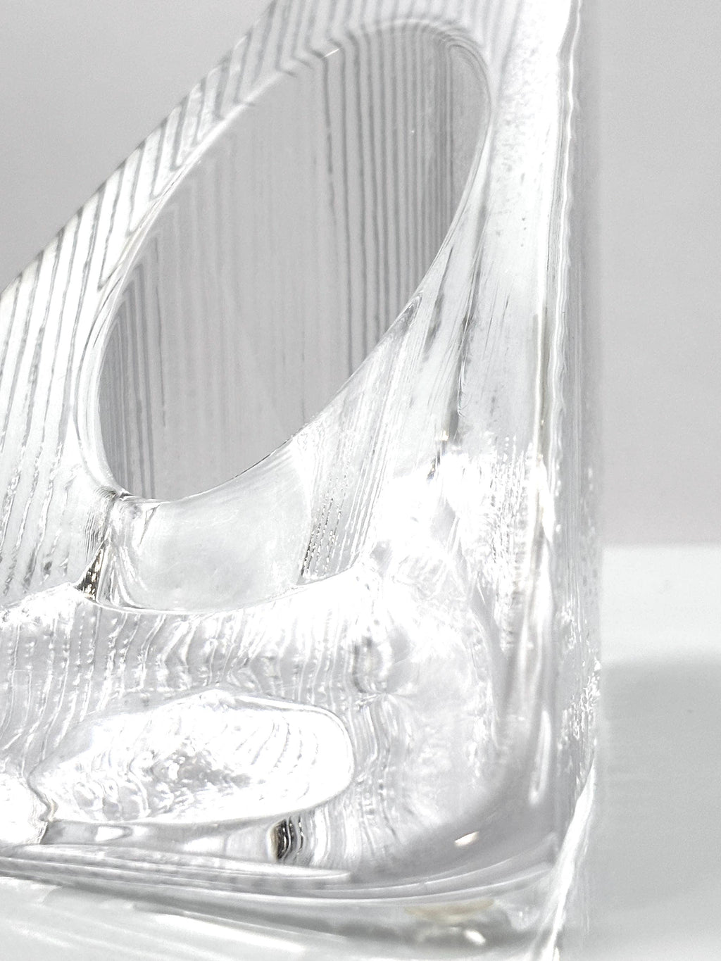 NYBRO, Sweden. Scandinavian Crystal Candle Holders – Sculptural Design