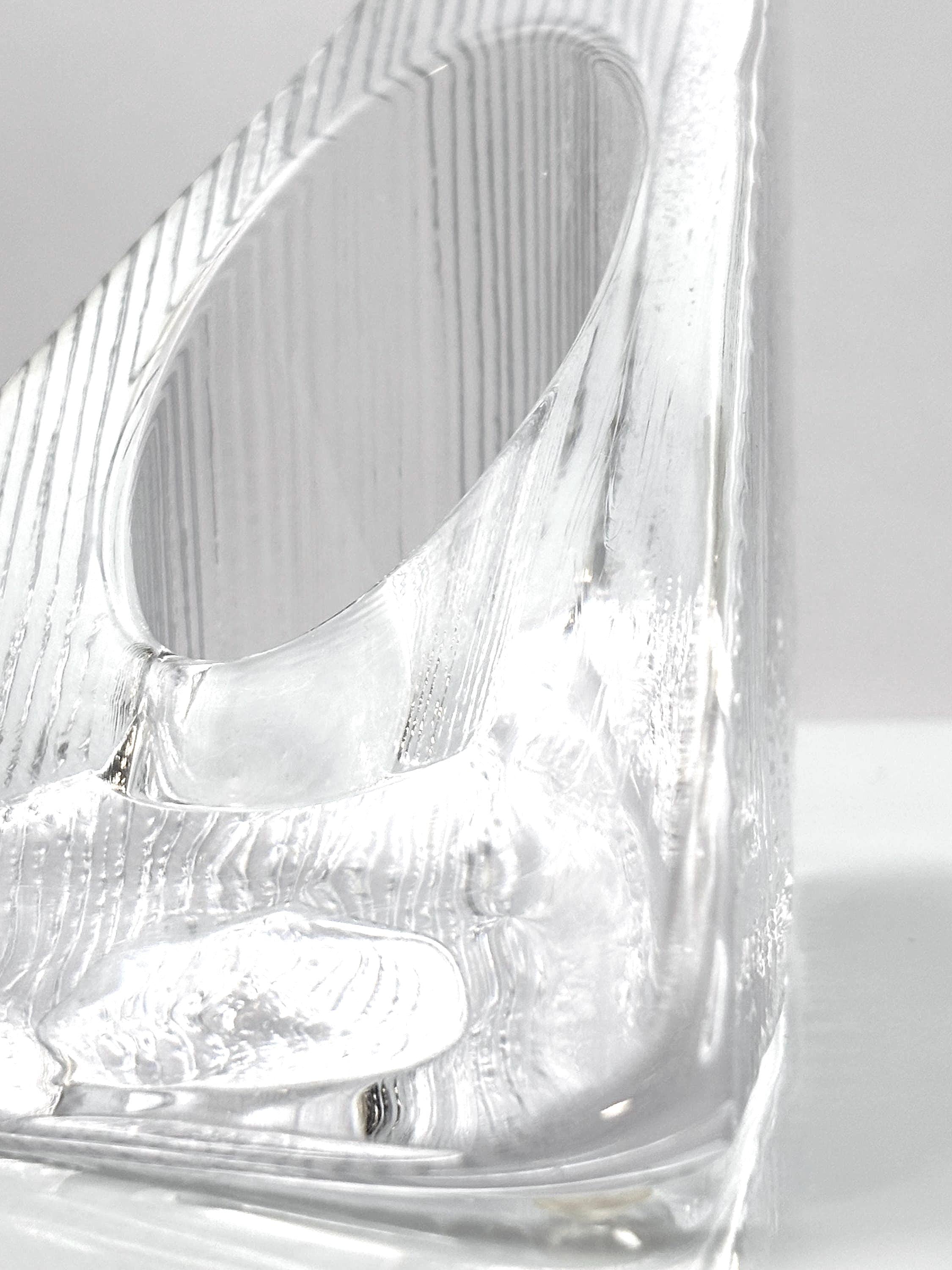 NYBRO, Sweden. Scandinavian Crystal Candle Holders – Sculptural Design