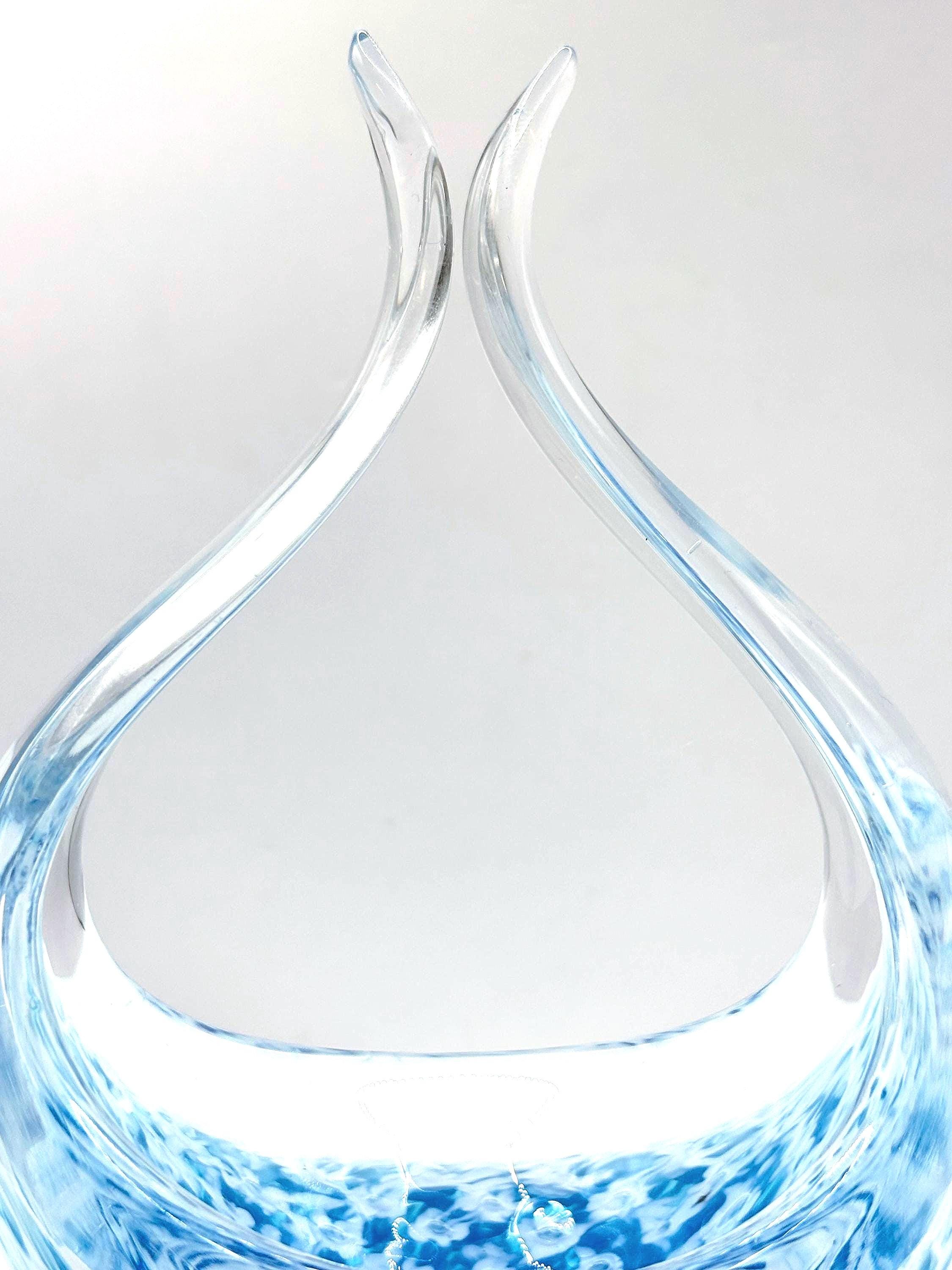 Paul Kedelv Flygsfors “Coquille” Bowl | Swedish Art Glass 1950s
