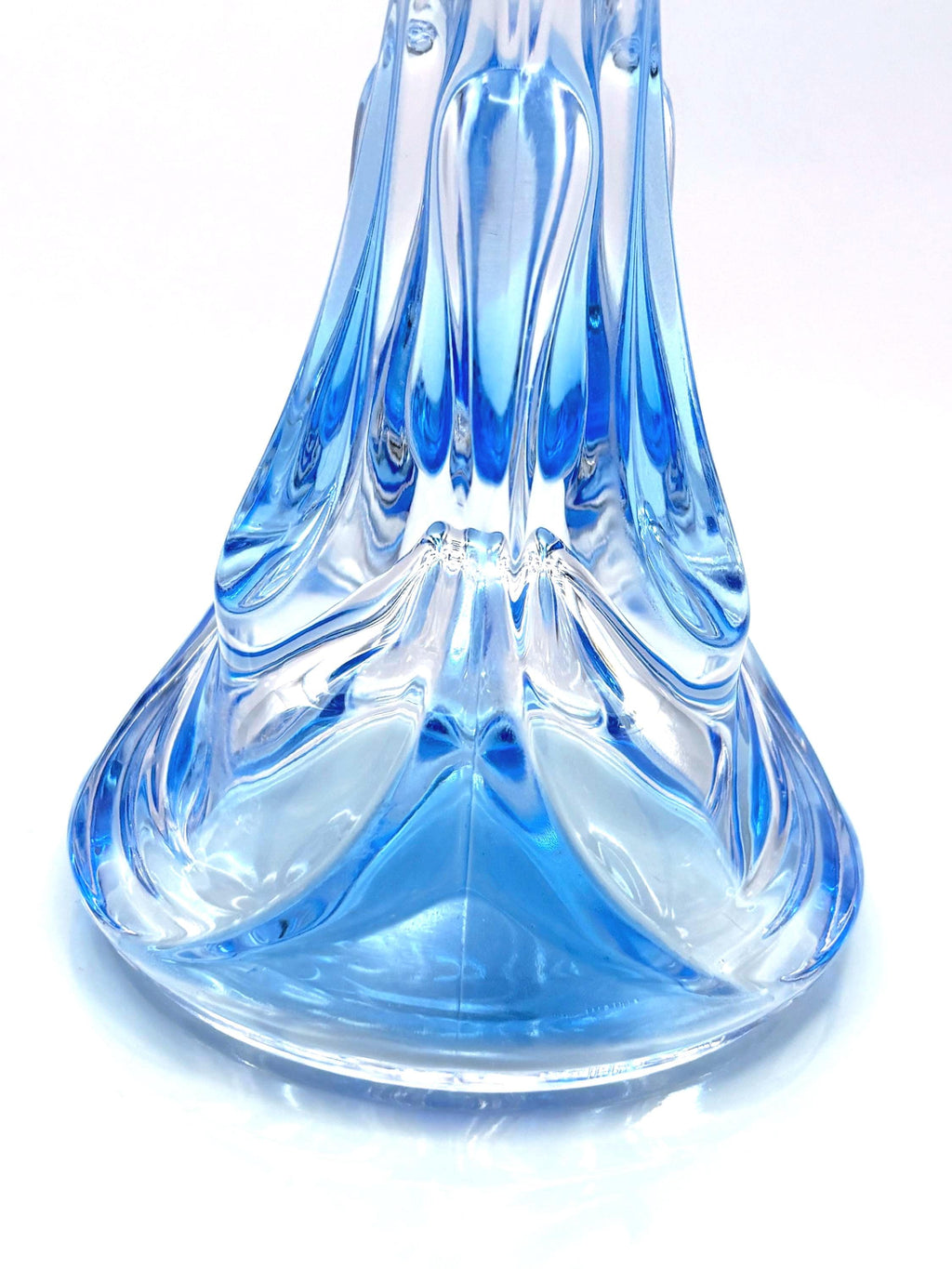Walther Nachtmann Crystal Candle holders, mid century modern European style -1970s-