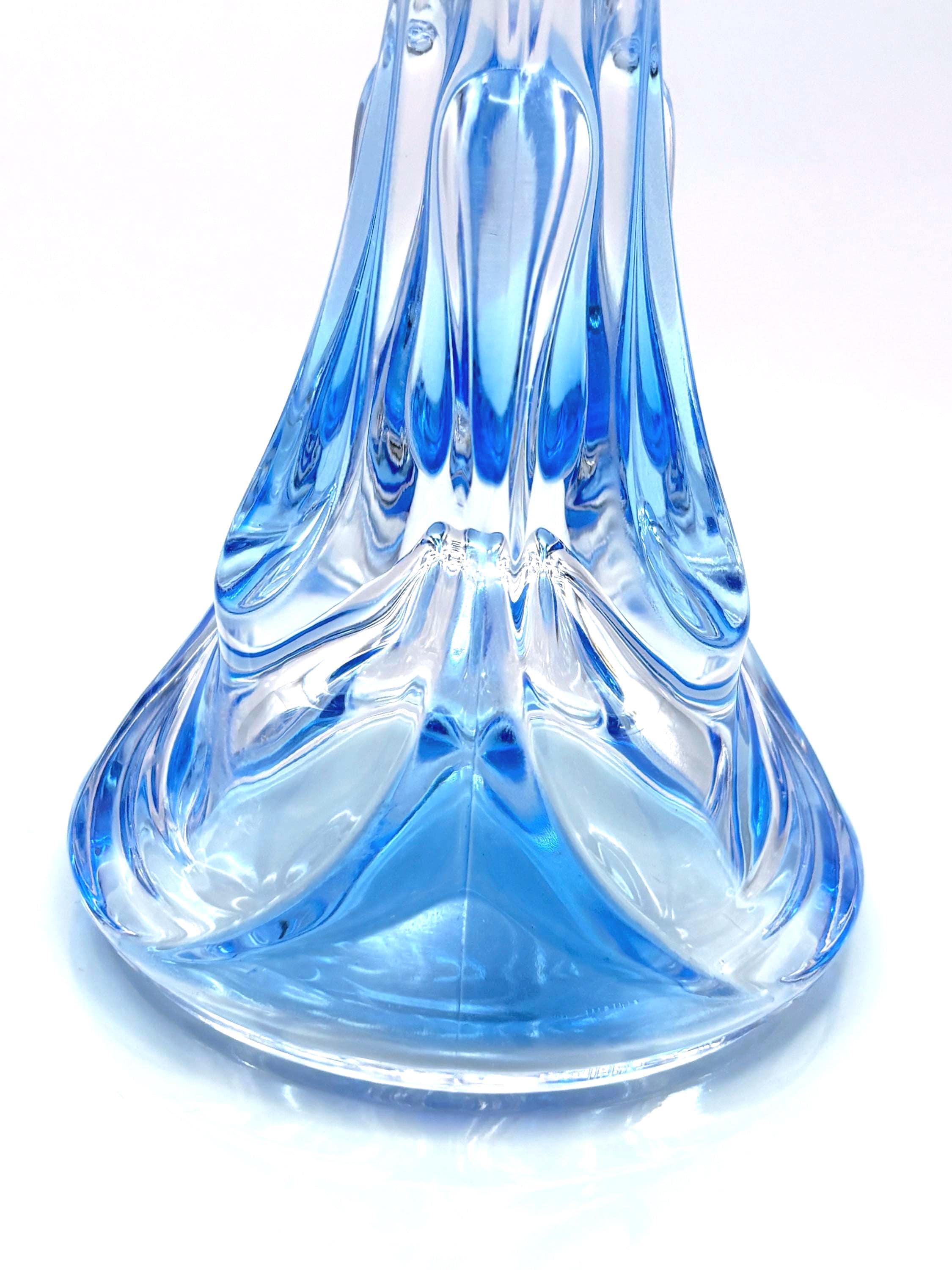 Walther Nachtmann Crystal Candle holders, mid century modern European style -1970s-