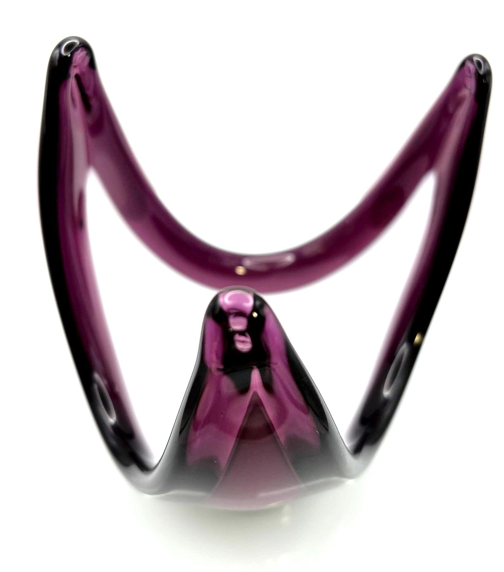 Flygsfors, Paul Kedelv, Coquille Bowl | Swedish Amethyst Art Glass