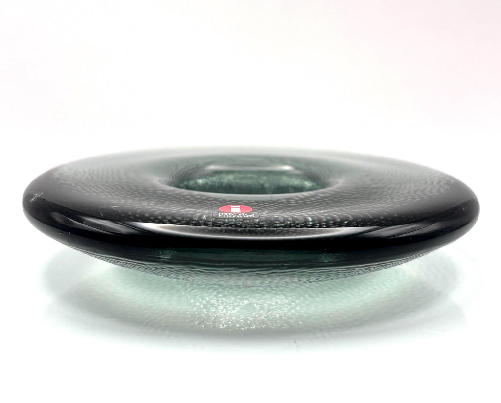 Iittala Kastehelmi Glass Candle Holders, Smoke Grey, Set of 2