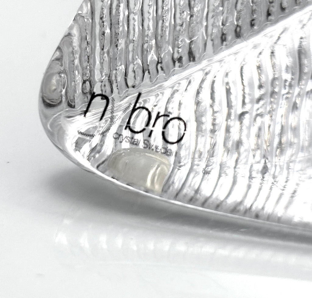 NYBRO, Sweden. Scandinavian Crystal Candle Holders – Sculptural Design
