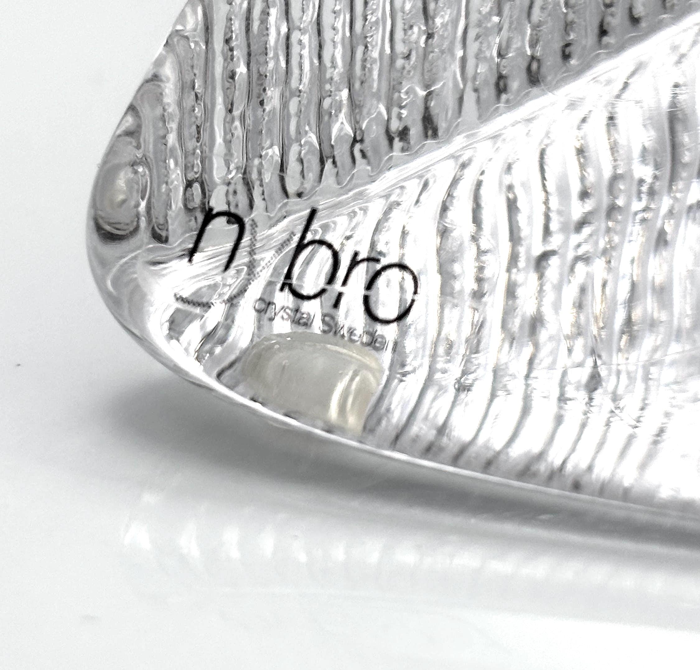 NYBRO, Sweden. Scandinavian Crystal Candle Holders – Sculptural Design