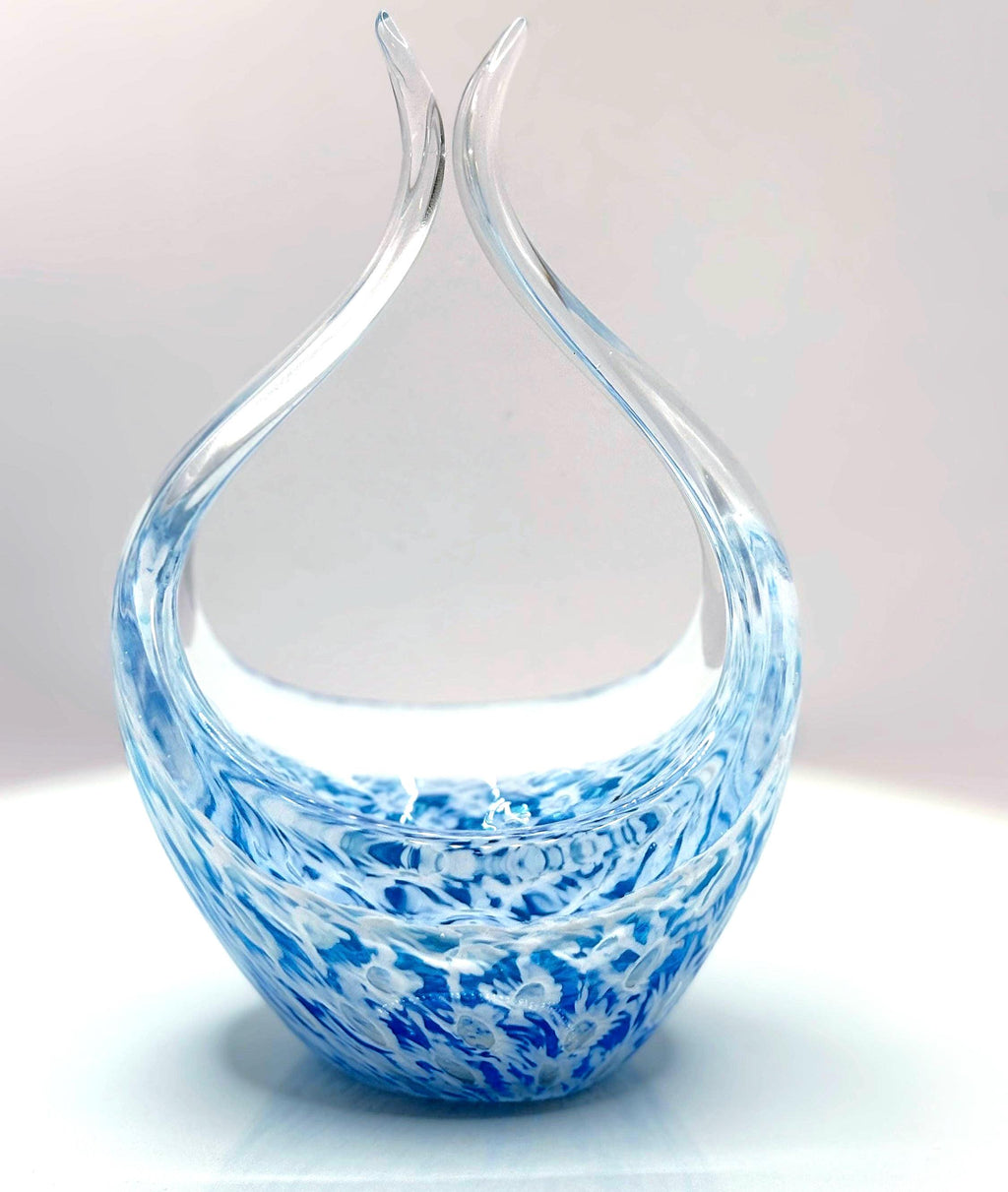 Paul Kedelv Flygsfors “Coquille” Bowl | Swedish Art Glass 1950s