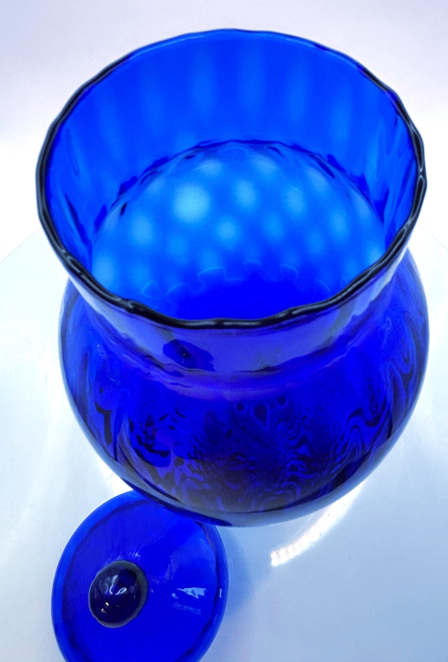 Vintage Empoli, Italian Crystal Bowl With Lid | Italy Tuscany, 28 cm