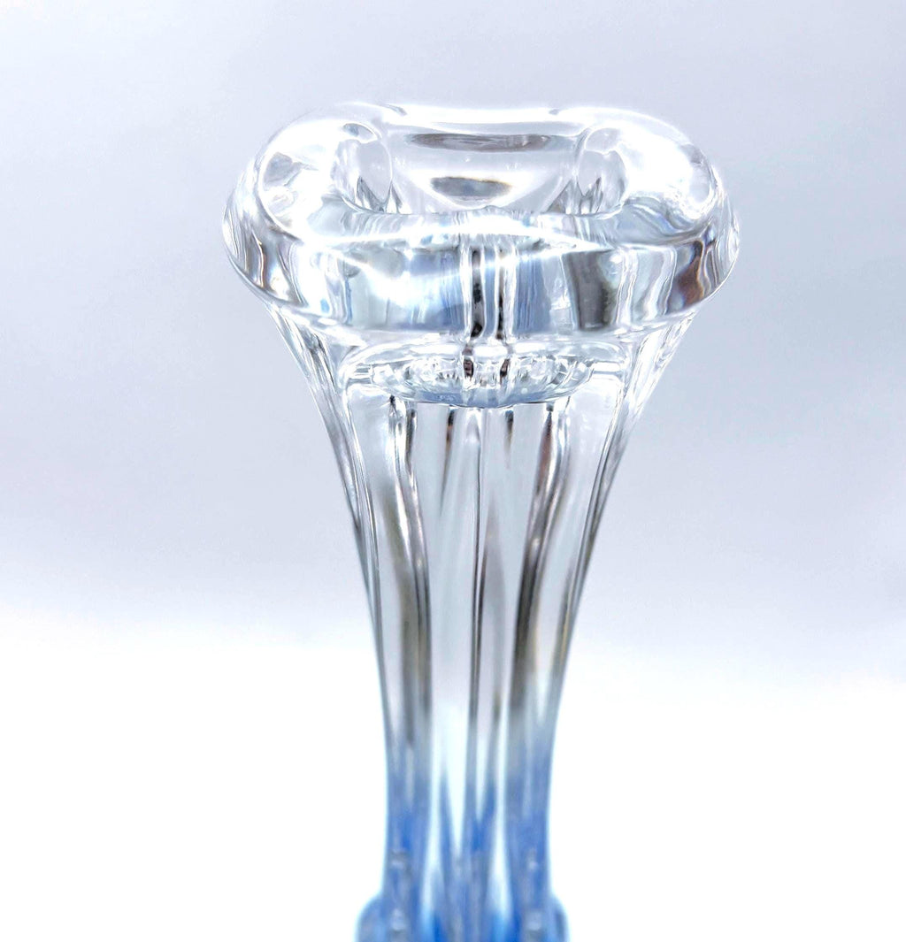 Walther Nachtmann Crystal Candle holders, mid century modern European style -1970s-