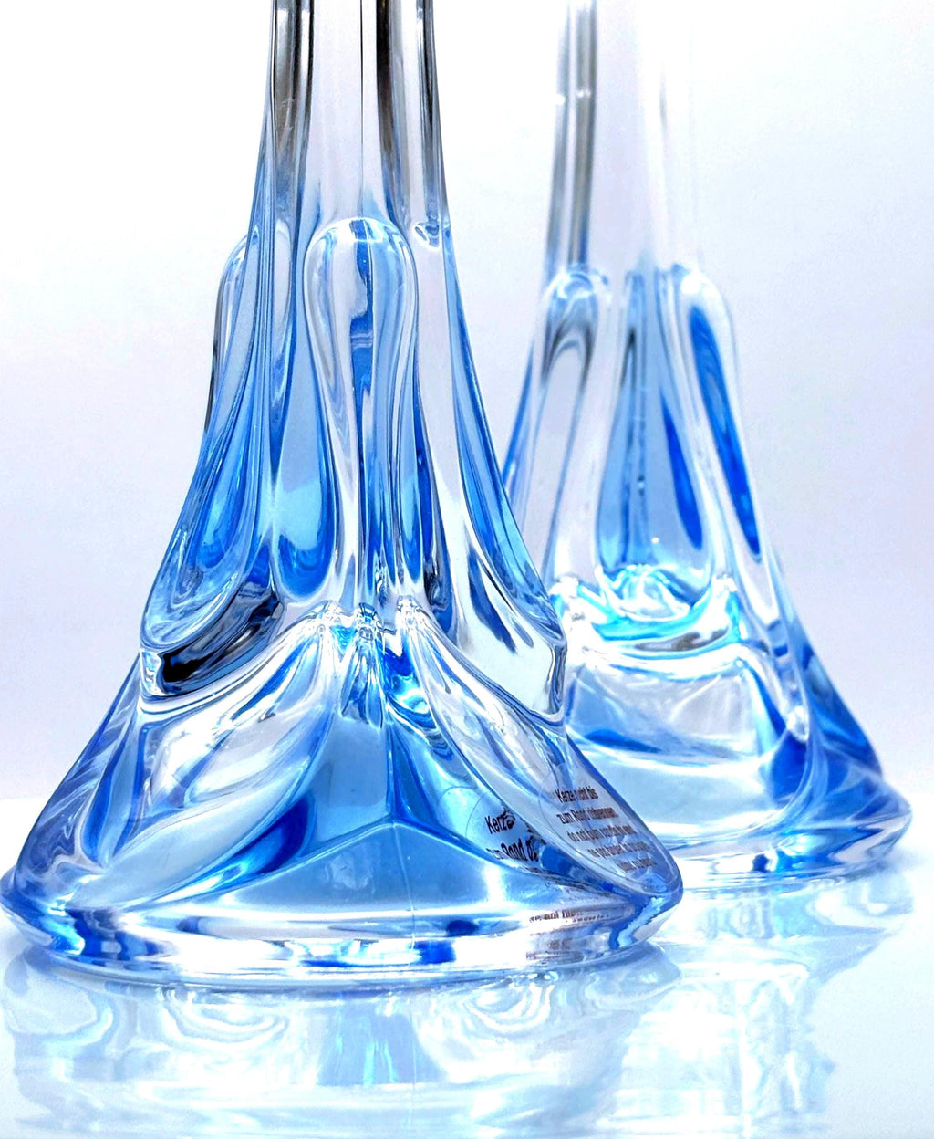 Vintage Walther, Nachtmann Germany Crystal Candle holders, mid century modern style -1970s-