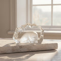 Vintage Mats Jonasson Crystal Polar Bear Sculpture | Swedish Art Glass