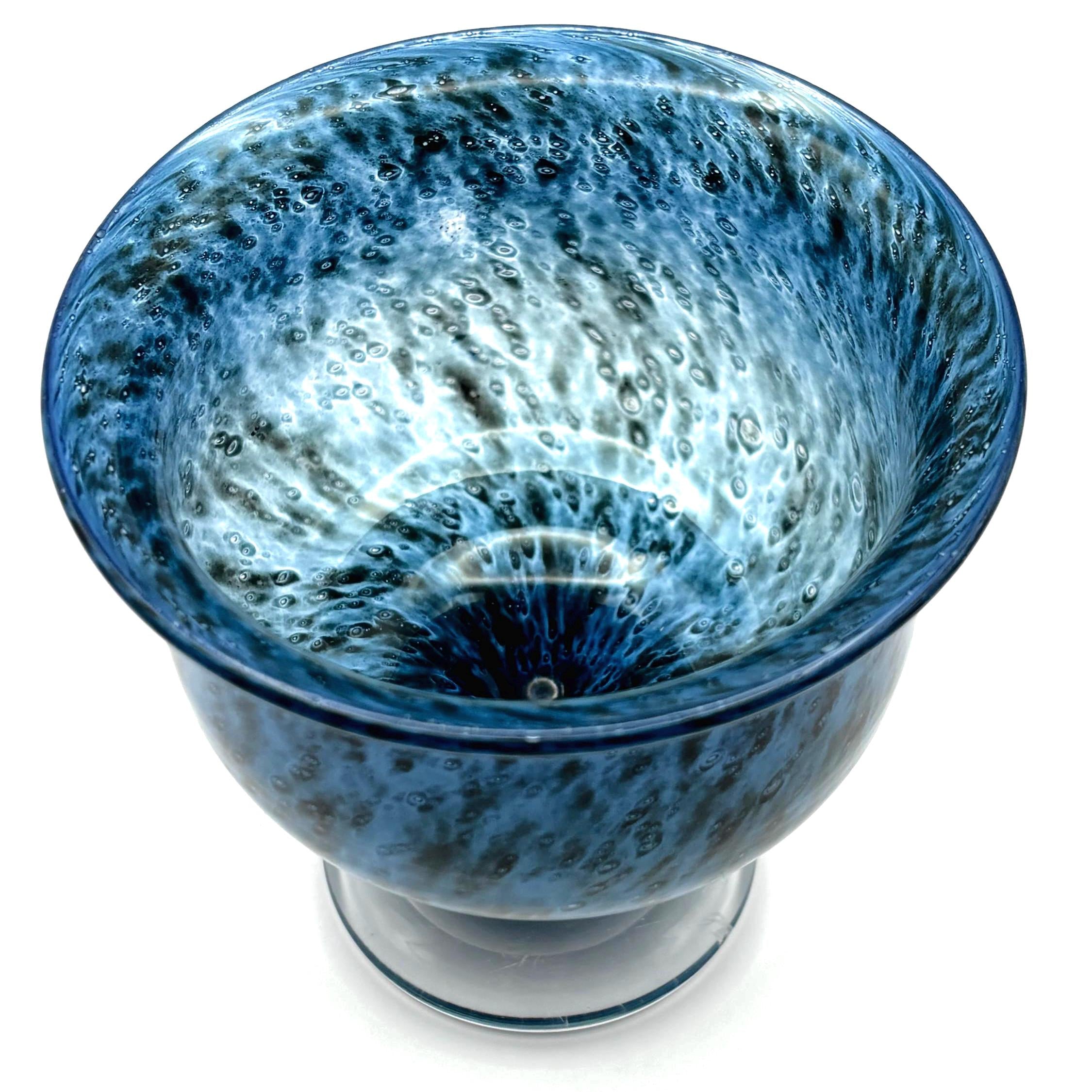 Vintage Kosta Boda, Bertil Vallien, Cobalt Blue Art Glass Bowl | Swedish Scandinavian Decor