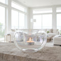 Vintage Kosta Boda Crystal Candle Holder | Ann Wärff Iridescent Art Glass