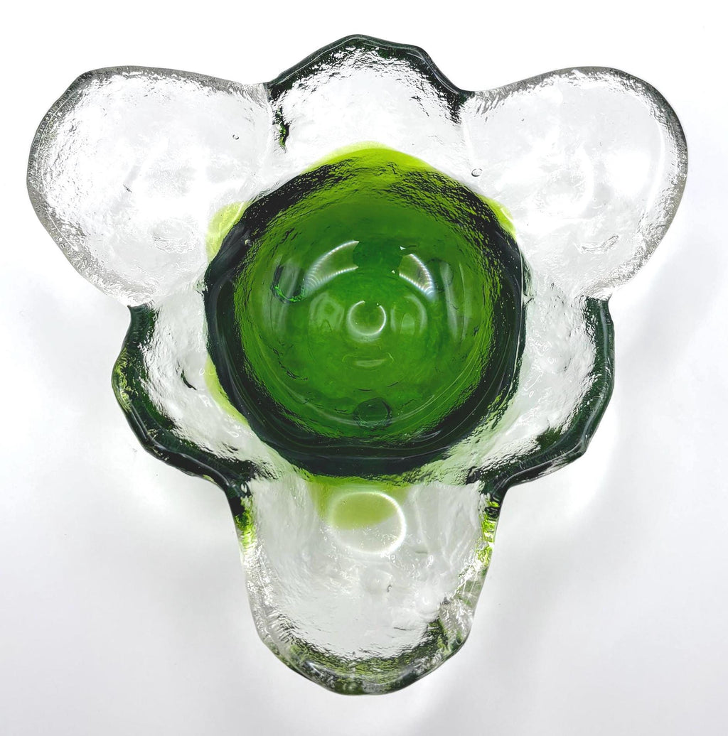 Vintage KIVI Art Glass Bowl – Pertti Santalahti Humppila, Finnish Design