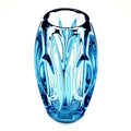 Vintage Sklo Union Bud Vase | Rudolf Schrötter Blue Czech Art Glass