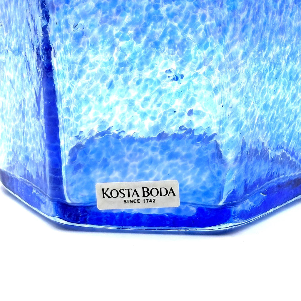 Kosta Boda, Bertil Vallien, Large Glass Bud Vase, Blue Purple | Swedish Decor