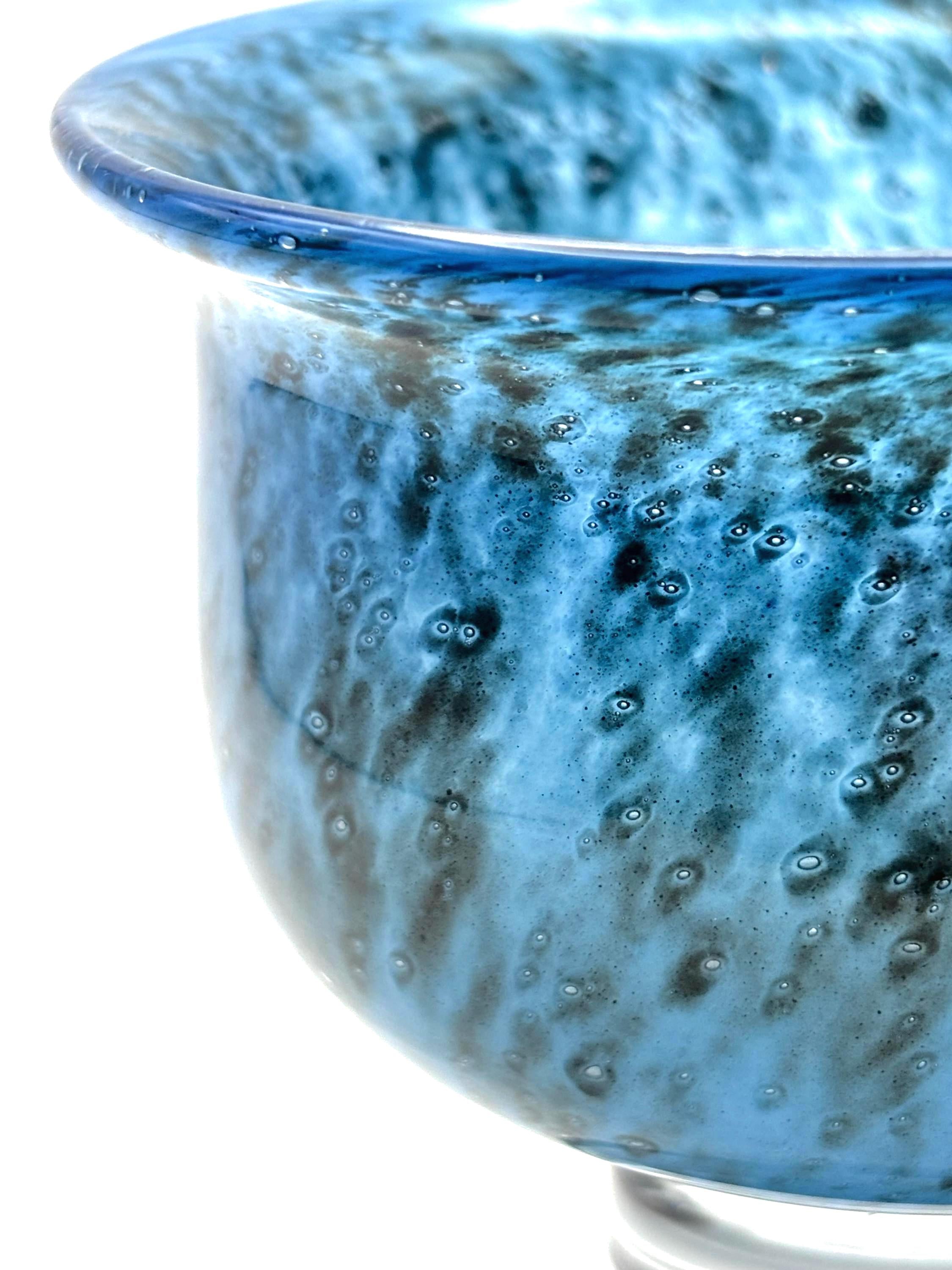 Vintage Kosta Boda, Bertil Vallien, Cobalt Blue Art Glass Bowl | Swedish Scandinavian Decor