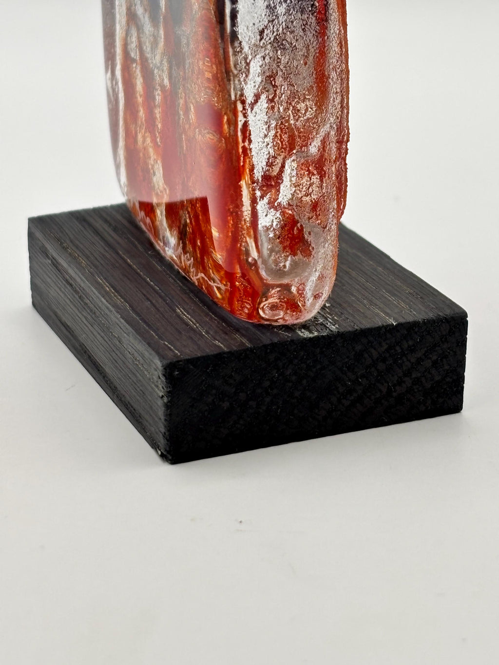 Björn Ekegren, Rare Signed Glass Face skulpture | Mid Century Modern Scandinavian