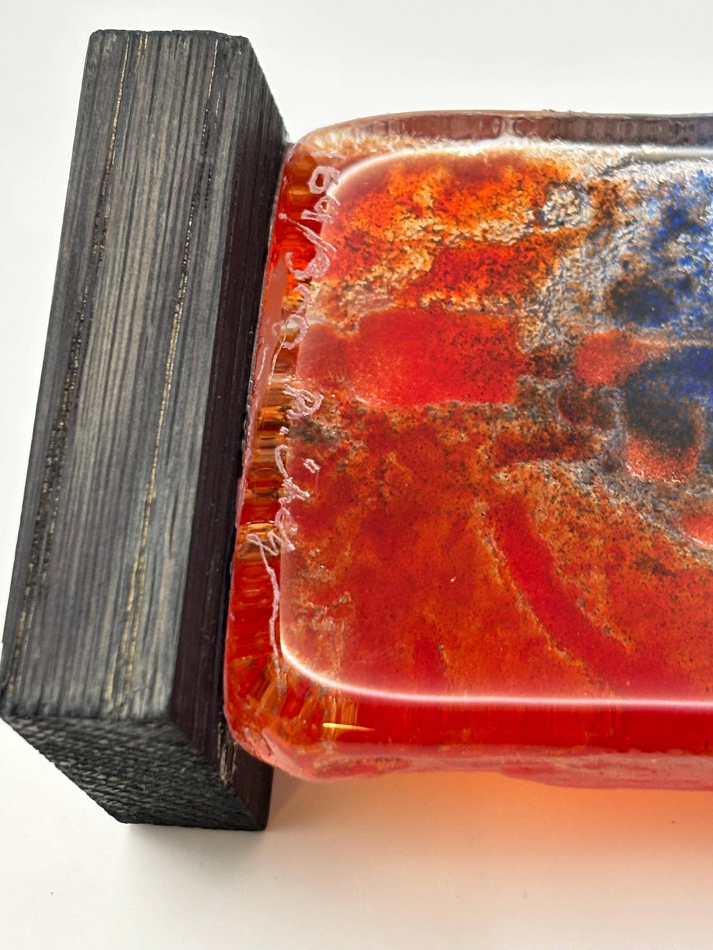Björn Ekegren, Rare Signed Glass Face skulpture | Mid Century Modern Scandinavian