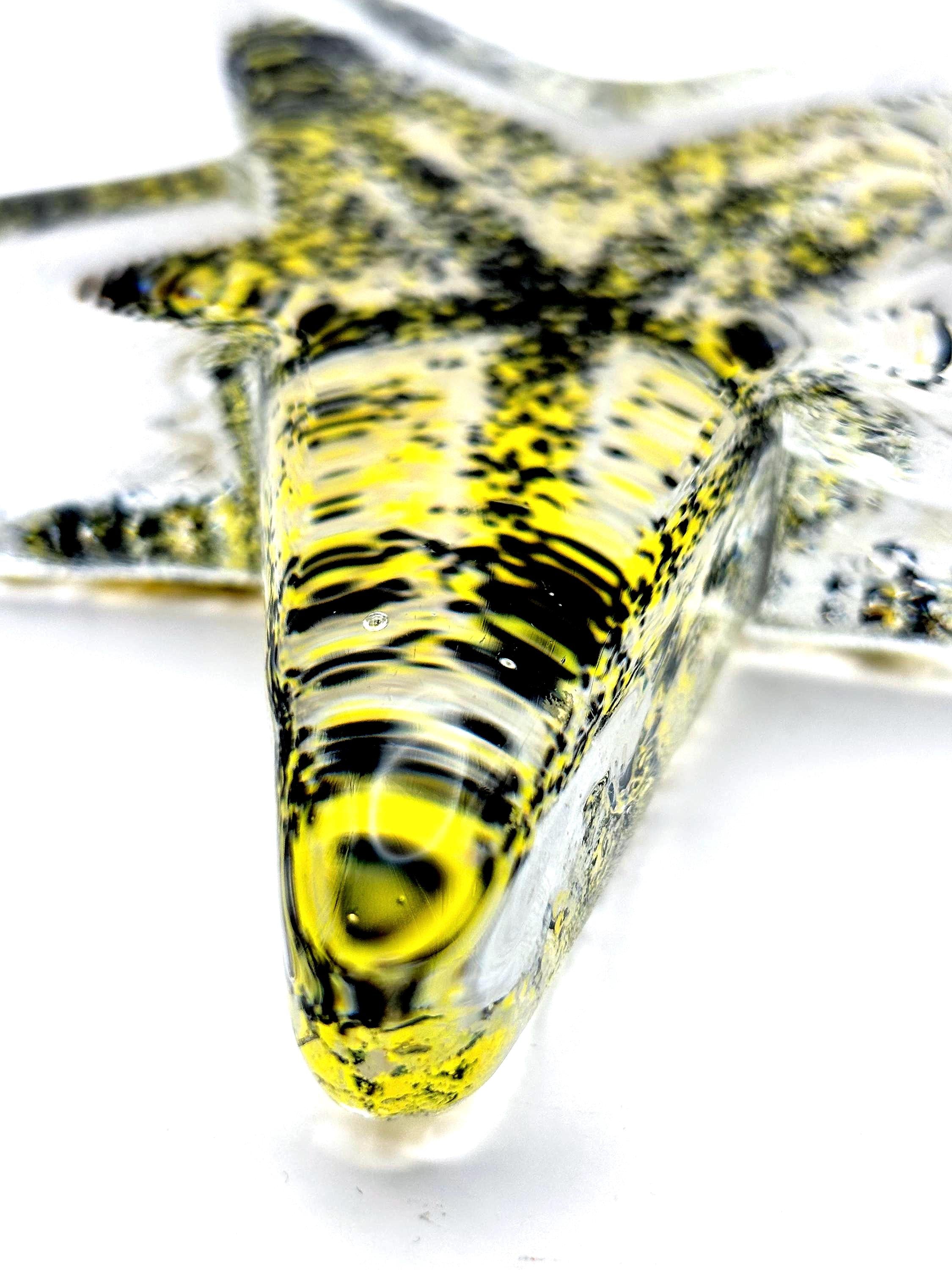 Vintage Kosta Boda, Bertil Vallien, Starfish Paperweight Sculpture | Swedish Art Glass Decor