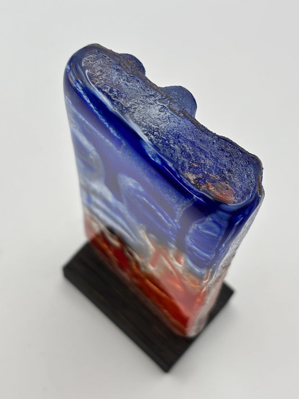 Björn Ekegren, Rare Signed Glass Face skulpture | Mid Century Modern Scandinavian