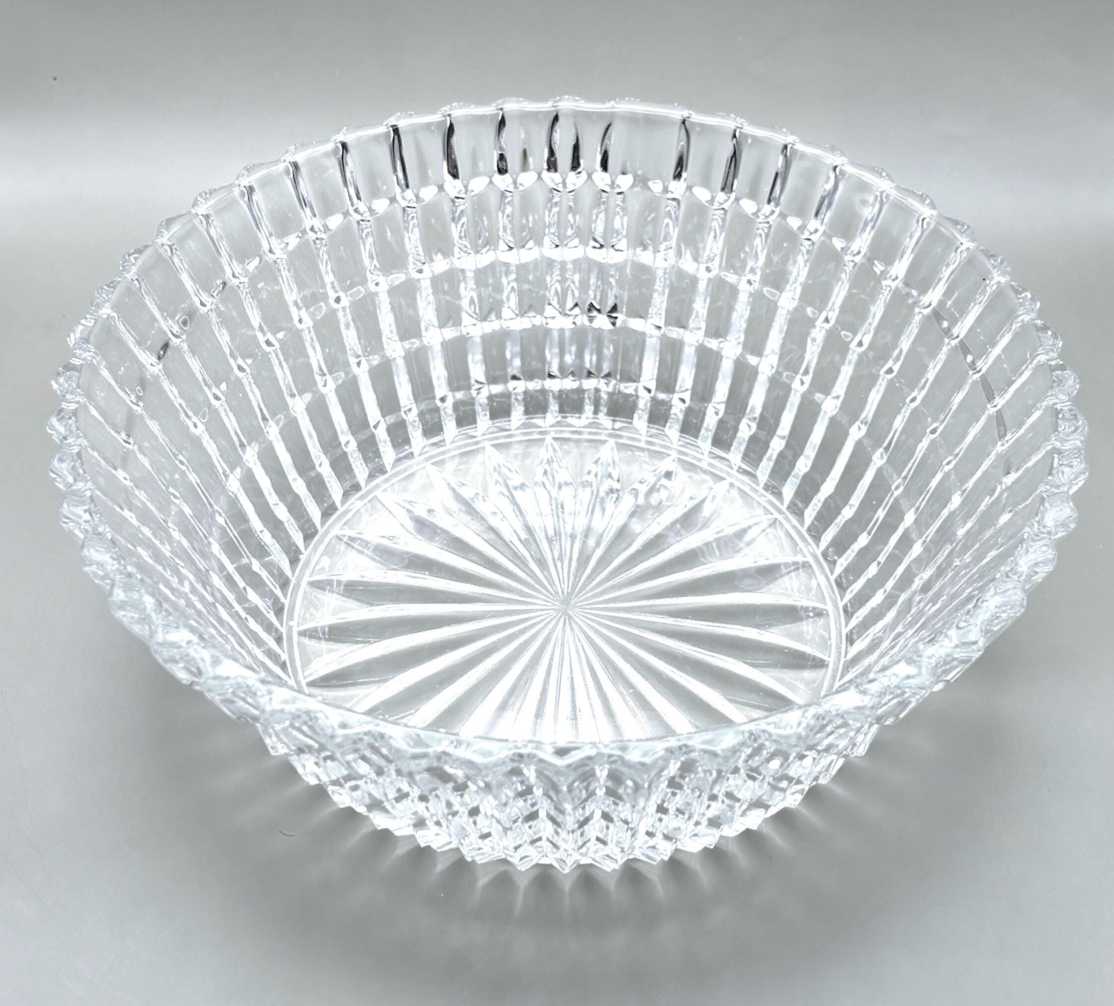 Bohemian, Crystal Bowl – 23 cm Cut Glass | Czech Crystal – Elegant Centerpiece Decor