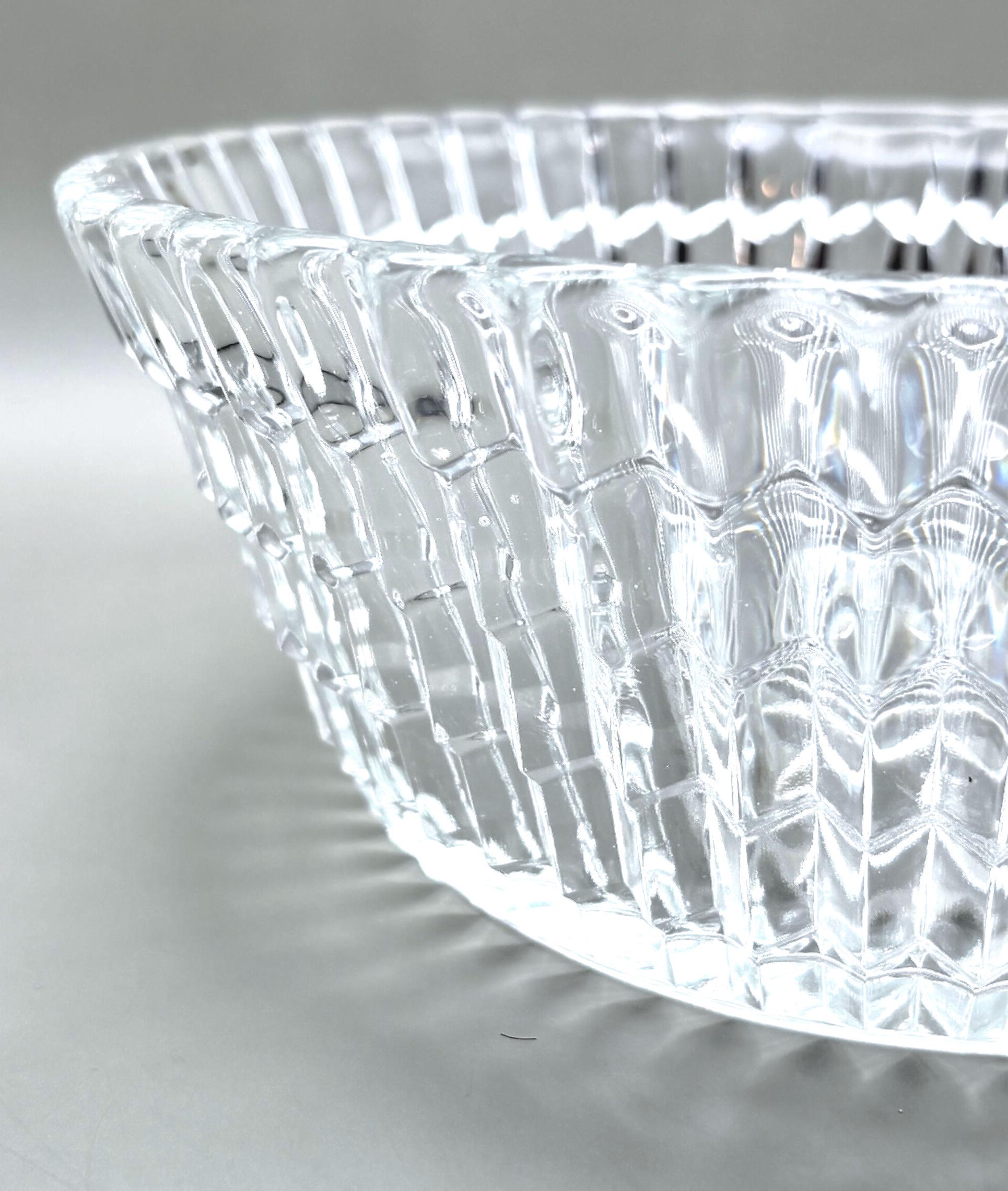 Bohemian, Crystal Bowl – 23 cm Cut Glass | Czech Crystal – Elegant Centerpiece Decor