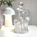 Bohemian Crystal Decanter/Carafe with Stopper | Hand Cut Czecht Crystal