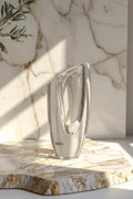 Kosta Boda Crystal Vase | Göran Wärff Signed Scandinavian Art Glass Sculpture