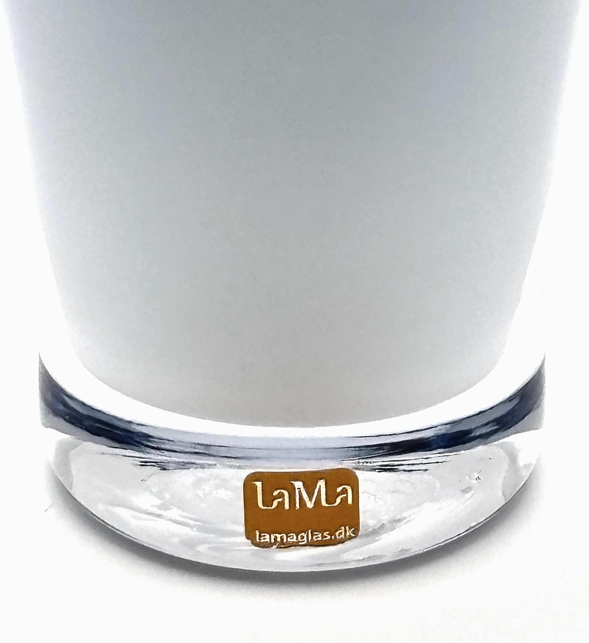 LaMa Glass, Blue White Splash Vase | Scandinavian Modern design