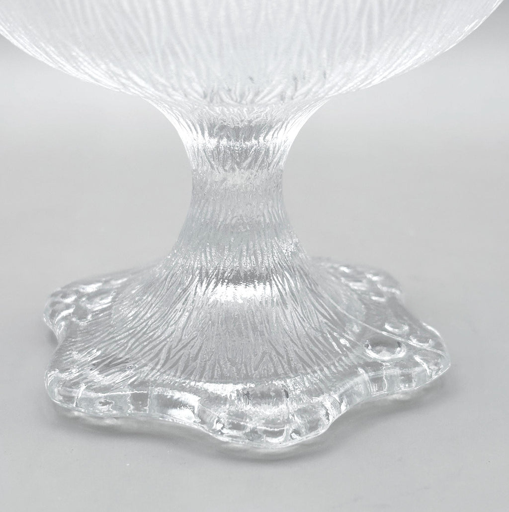 Bonbonnière, Masserini “Barocco” Pedestal Jar with Lid | Italian Glass Art, 19 cm