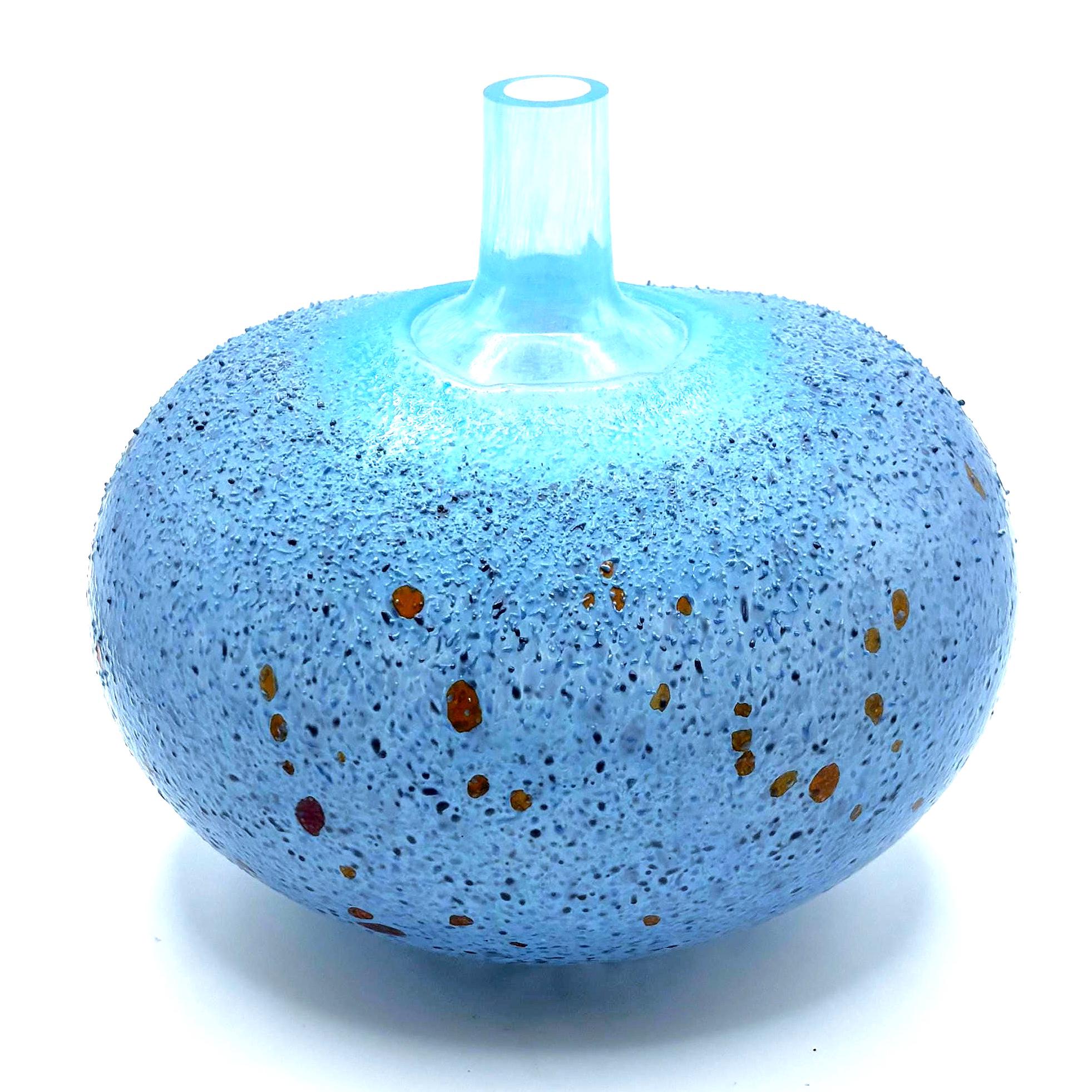 Bertil Vallien, Kosta Boda “Beans” Crystal Vase | Signed Swedish Art Glass